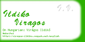 ildiko viragos business card